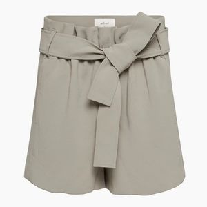 NWT Aritizia Wilfred Paperbag Shorts in Basalt Gray Grey Size 14